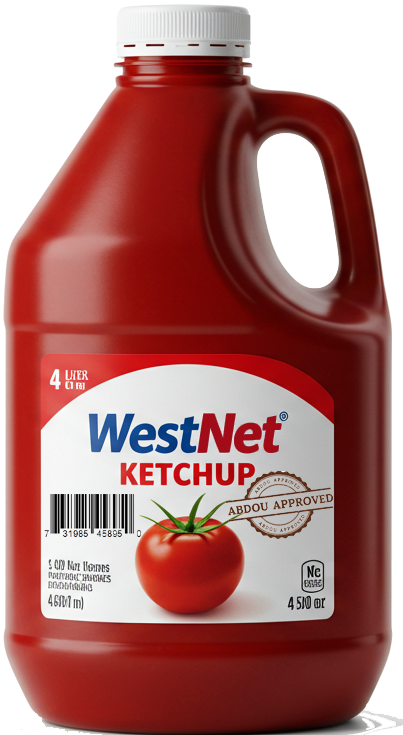 WestNet Made in Canada Tomato Ketchup, 4L 1.05 Jug, Ships same day Fresh from Calgary